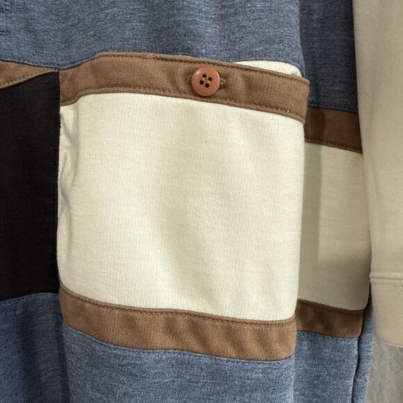 Vintage Safe Harbor Colorblock Polo Shirt Blue Retro Grandpacore XXL (Fits XL) - Picture 6 of 12